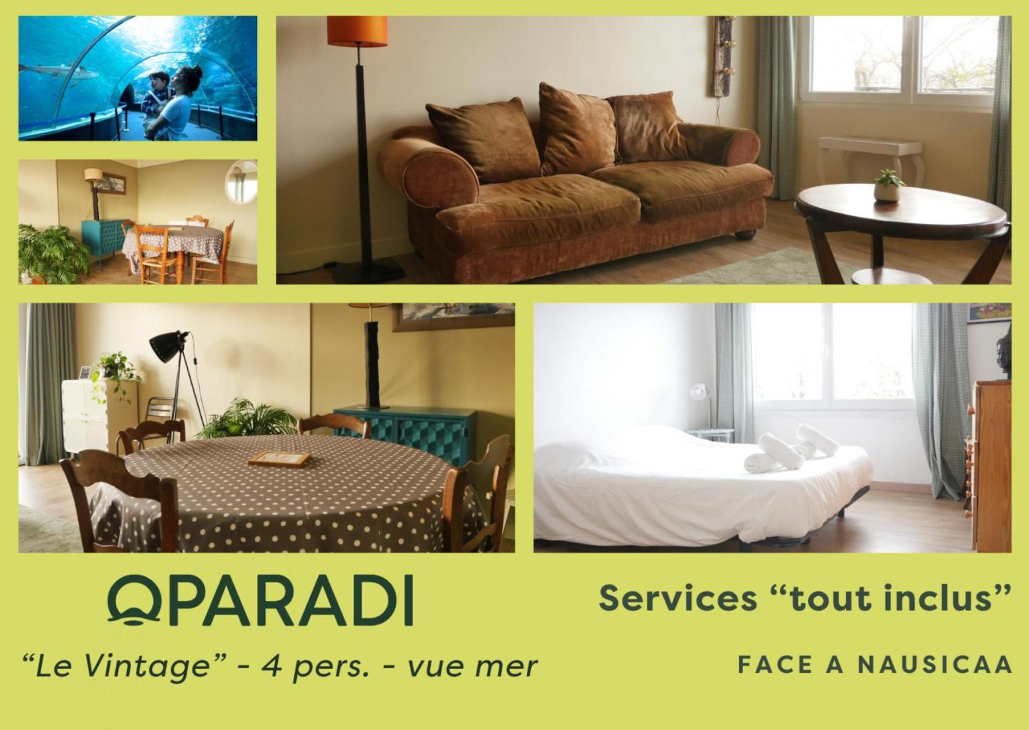 Oparadi "Le Vintage" Vue Mer Et Juste En Face De Nausicaa Boulogne-sur-Mer Ngoại thất bức ảnh